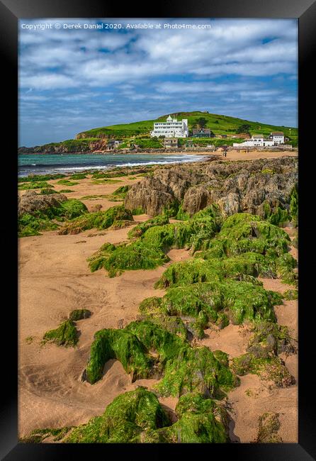 Bigbury on Sea Framed Print by Derek Daniel