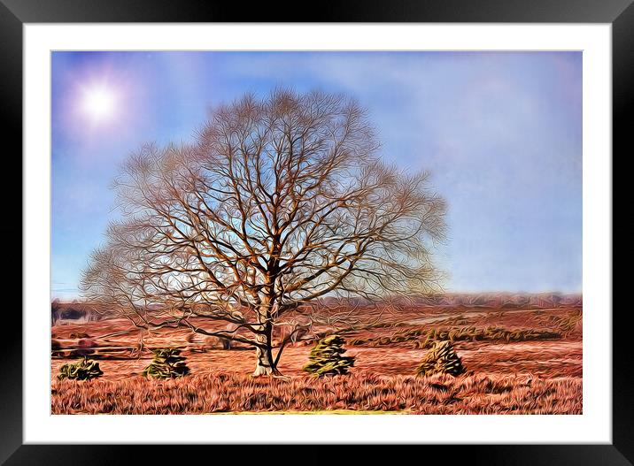 FOREST TREE  Framed Mounted Print by LG Wall Art