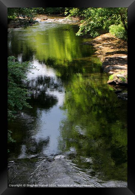 Green River Framed Print by Stephen Hamer