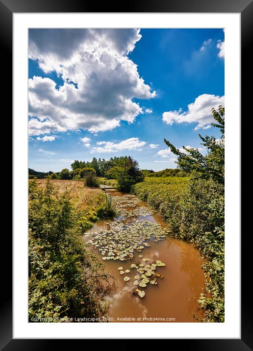 Eastern Yar At Yarbridge Framed Mounted Print by Wight Landscapes