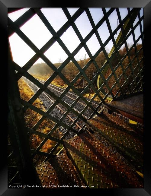 Railway through bridge Framed Print by Sarah Paddison