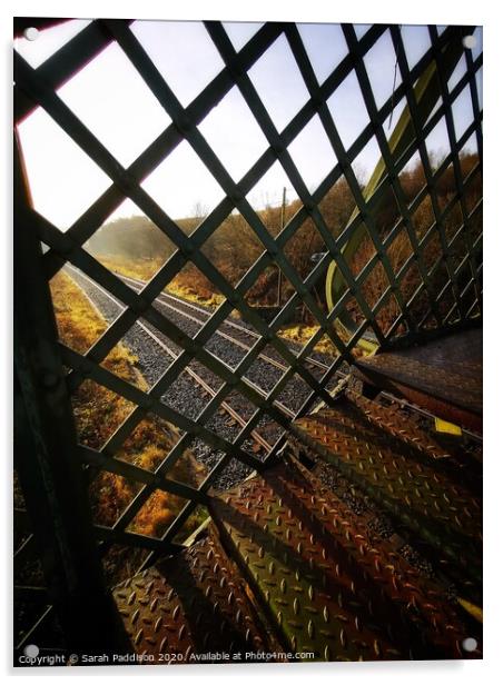 Railway through bridge Acrylic by Sarah Paddison