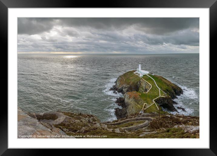 South Stack Lighthouse, Holyhead Framed Mounted Print by Sebastien Greber