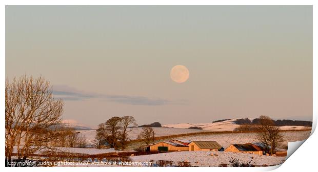 SCOTTISH WINTER WONDERLAND  Print by Judith Lightfoot