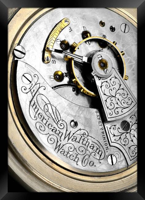 American Waltham Watch Company Framed Print by Jim Hughes
