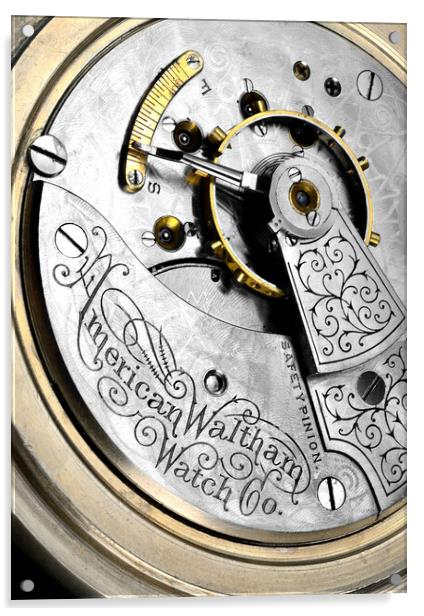 American Waltham Watch Company Acrylic by Jim Hughes
