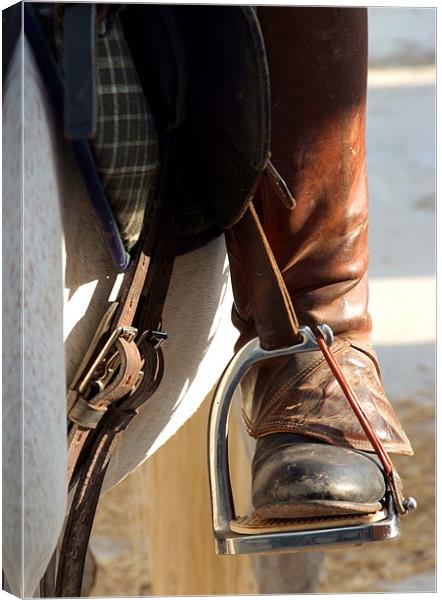 Riders Boots. Canvas Print by Ray Hammond