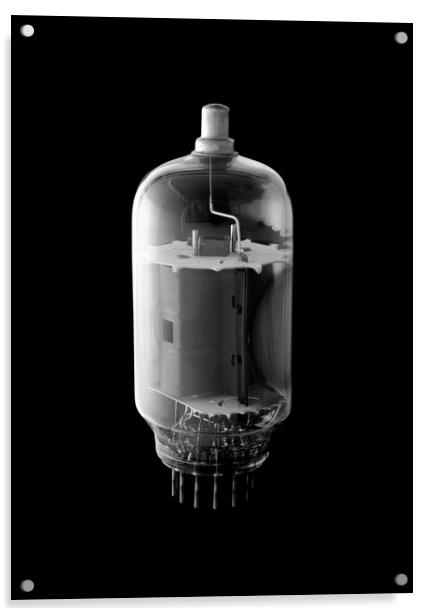 vintage vacuum tube Acrylic by Jim Hughes