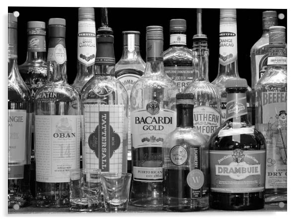 Liquor Cabinet Acrylic by Jim Hughes
