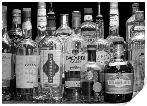 Liquor Cabinet Print by Jim Hughes