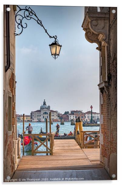 Exploring Venice Acrylic by Viv Thompson