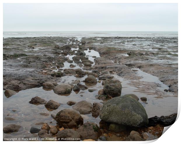 Rockpools in Rye Print by Mark Ward