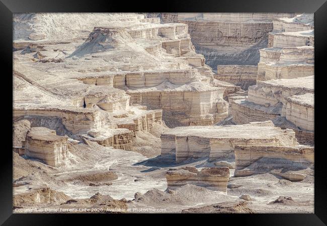 Judaen Desert Rocky Landscape, Israel Framed Print by Daniel Ferreira-Leite