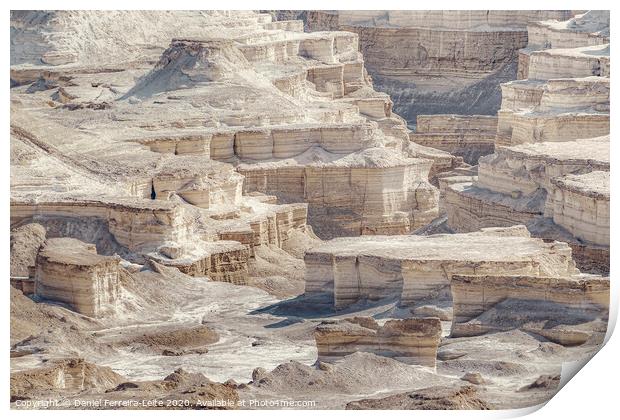 Judaen Desert Rocky Landscape, Israel Print by Daniel Ferreira-Leite