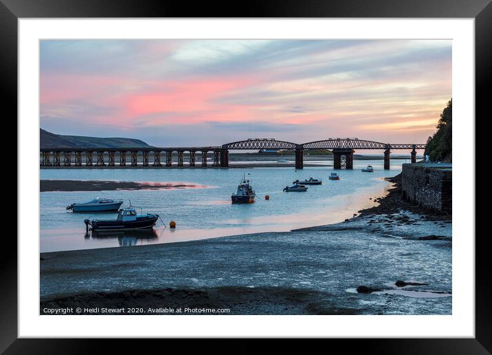 Barmouth Bridge and the Mawddach Estuary Framed Mounted Print by Heidi Stewart
