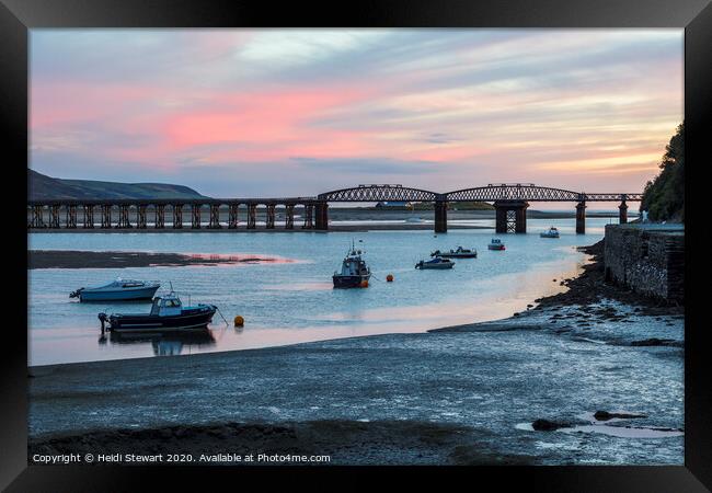 Barmouth Bridge and the Mawddach Estuary Framed Print by Heidi Stewart