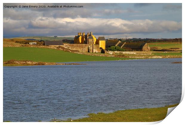 Sker House, Porthcawl Print by Jane Emery