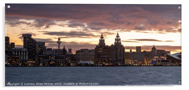 Liverpool Waterfront Sunrise Acrylic by Dominic Shaw-McIver