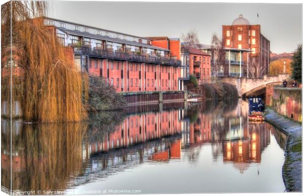 View to St James Mill, Norwich Canvas Print by Sally Lloyd