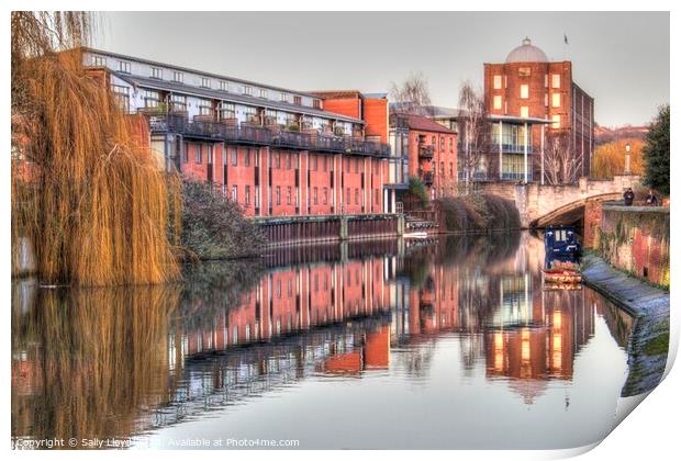 View to St James Mill, Norwich Print by Sally Lloyd