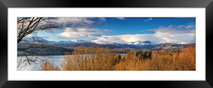 Windermere at Winter Framed Mounted Print by James Marsden