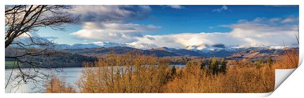 Windermere at Winter Print by James Marsden
