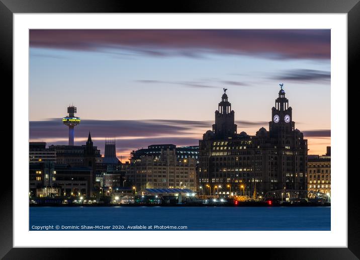 Liverpool Cityscape Framed Mounted Print by Dominic Shaw-McIver