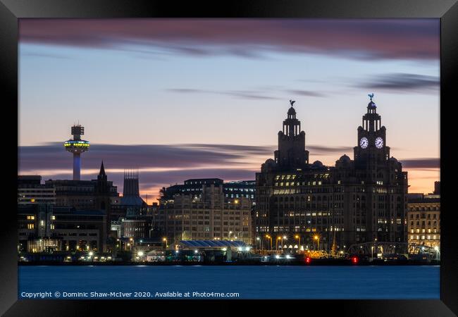 Liverpool Cityscape Framed Print by Dominic Shaw-McIver