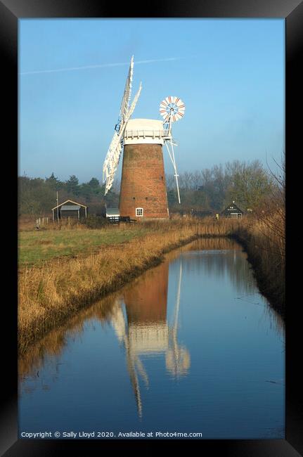 Horsey Mill, Norfolk  Framed Print by Sally Lloyd