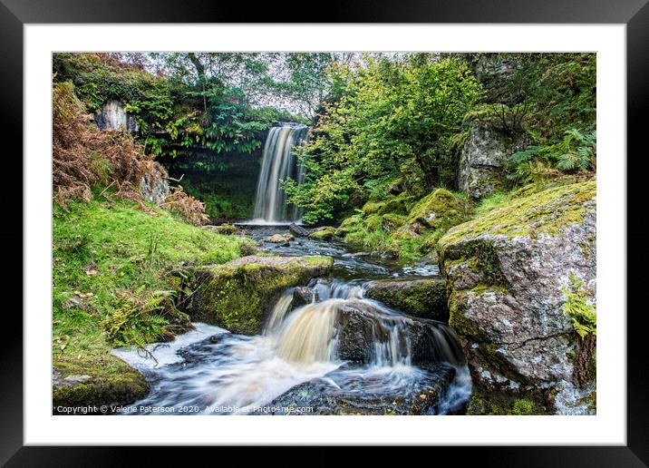 Fairlie Falls Framed Mounted Print by Valerie Paterson