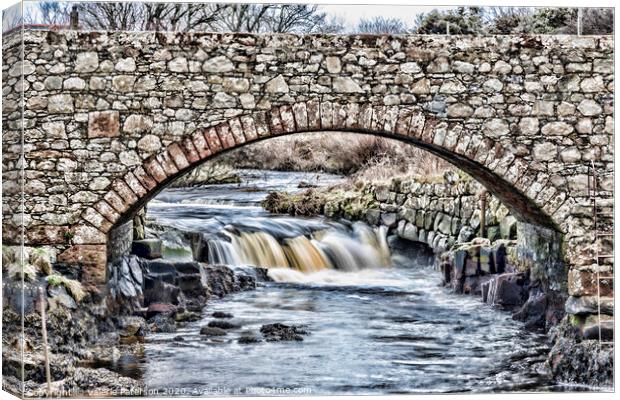 Blackwaterfoot Falls Canvas Print by Valerie Paterson