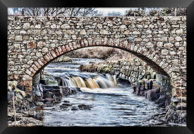 Blackwaterfoot Falls Framed Print by Valerie Paterson