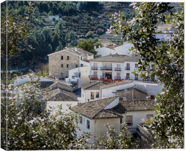 Guadalest Rooftops  Canvas Print by Jacqui Farrell