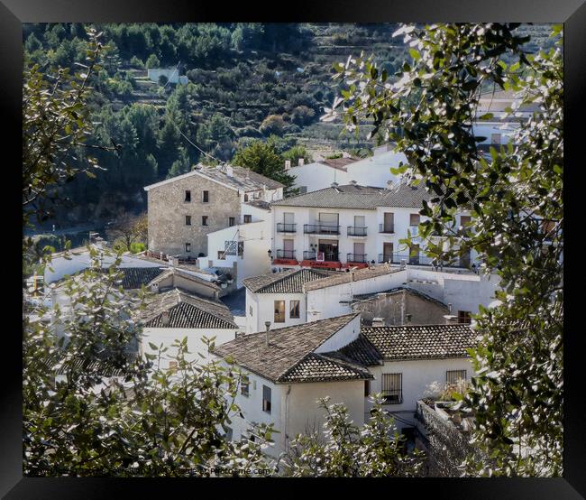 Guadalest Rooftops  Framed Print by Jacqui Farrell