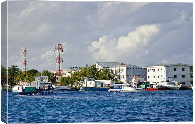 Male' City Canvas Print by Hassan Najmy