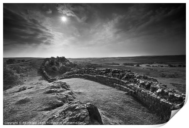 Over the crags. Print by Bill Allsopp