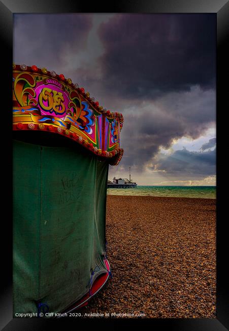 Brighton Beach Framed Print by Cliff Kinch