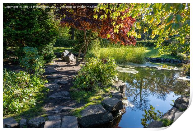 Lauriston Castle Japanese Garden, Edinburgh Print by Angus McComiskey