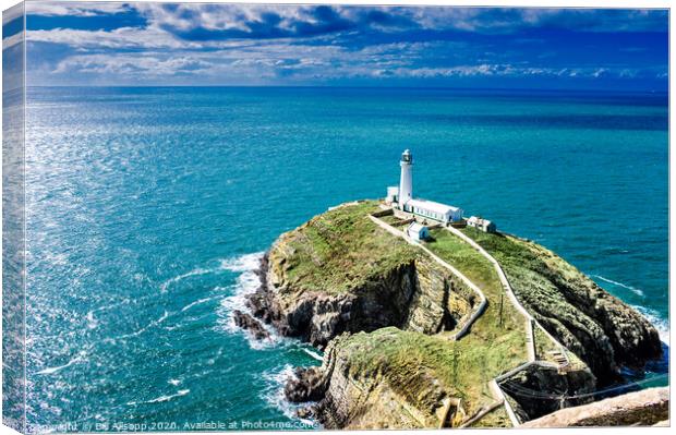 South Stack Lighthouse. Canvas Print by Bill Allsopp