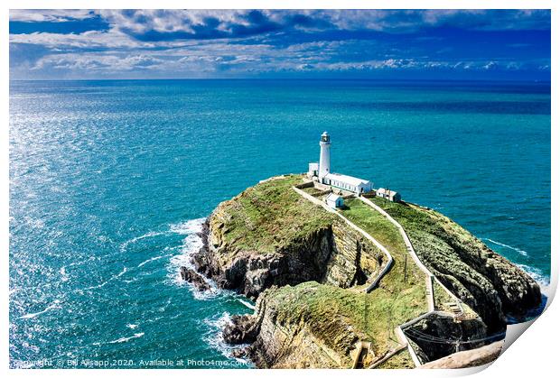 South Stack Lighthouse. Print by Bill Allsopp