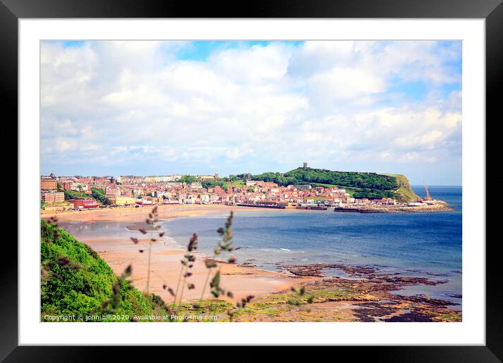 Scarborough South Bay in Yorkshire. Framed Mounted Print by john hill
