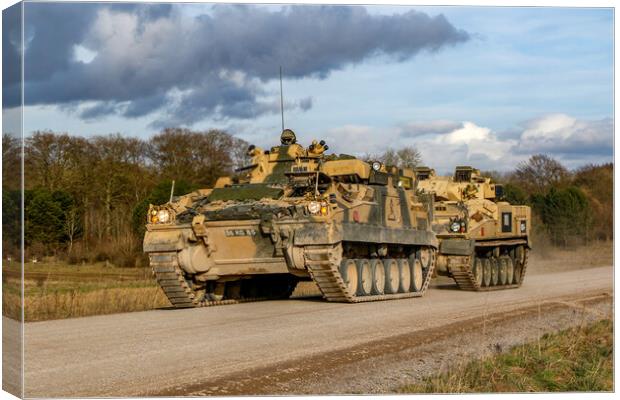 Armoured recovery vehicle Canvas Print by Oxon Images