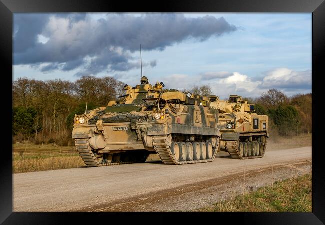 Armoured recovery vehicle Framed Print by Oxon Images