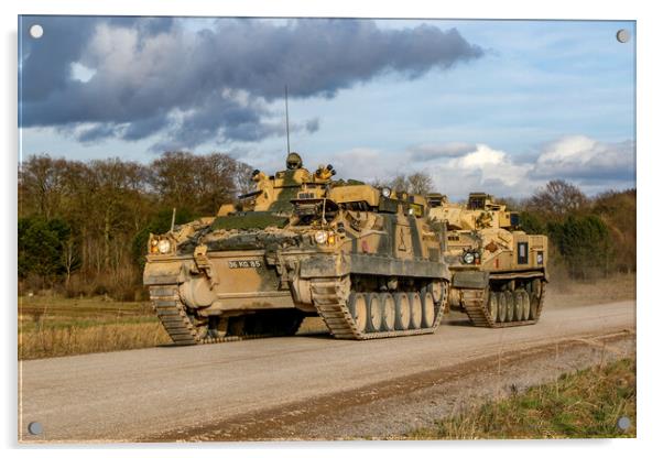 Armoured recovery vehicle Acrylic by Oxon Images