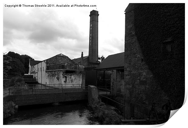 Whisky distillery Print by Thomas Stroehle