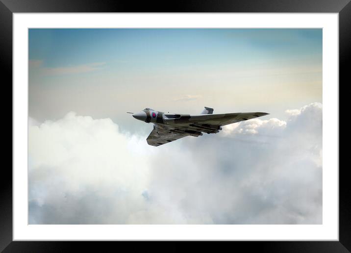 Vulcan Bomber Clouderider Framed Mounted Print by J Biggadike