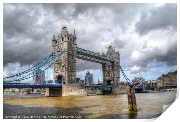 Tower Bridge London City  Print by Diana Mower