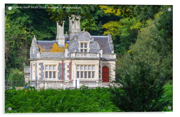 Swanbourne Lodge in Arundel Acrylic by Geoff Smith