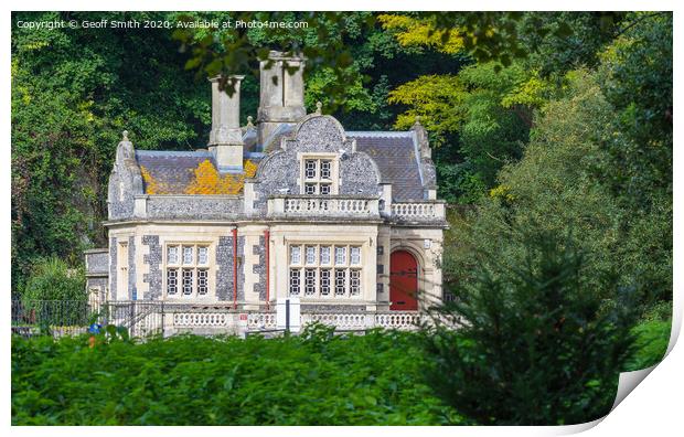 Swanbourne Lodge in Arundel Print by Geoff Smith