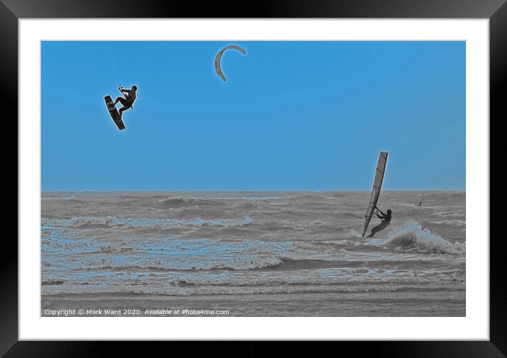 Hastings Wind Catching Framed Mounted Print by Mark Ward